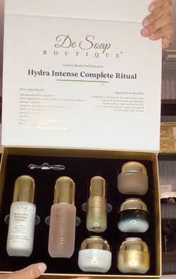 De Soap Boutique Hydra Intense Complete Ritual Luxury Skincare Set – New Gift Box