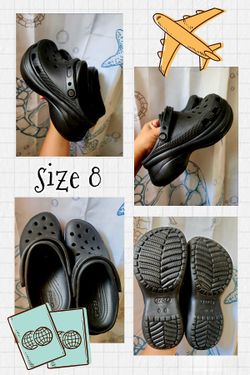 Platform Crocs Size 8 Women 