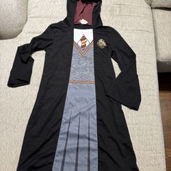 Kids Harry Potter Robe With Attached Shirt Costume Size 8-10