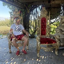 King Queen Throne Chair Kids Queen 