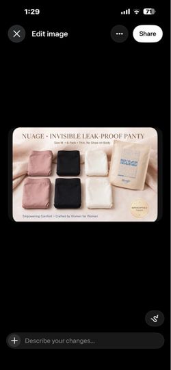 Nuage Invisible Leak-Proof Panty 6-Pack Size M