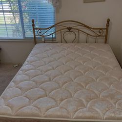 Queen Bed Frame, Mattress, Box Spring