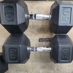 60lbs Dumbells Weights