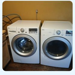 Lg Front Load Washer And Dryer Set 