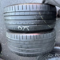 I Have 2 Tires 255-40-20 Continental Good Condition $140 For Both Mounted And Balanced 