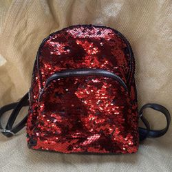 Mini Sequin Bag with Detachable Hood