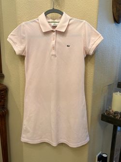 Lacoste Women’s Pink Polo Preppy Shirt Dress Size 38 (M)-Made in France