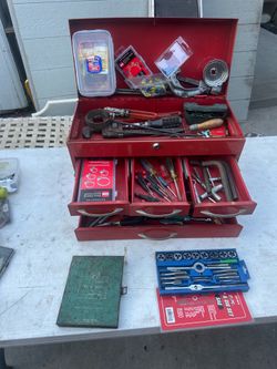 Tool chest with tools