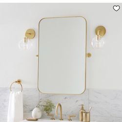 Brand New West Elm Metal Mirror