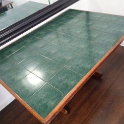 Large Solid Dining Tile Top Table Get It ! Great For Restaurant - Arts- Crawfish Boils OBO