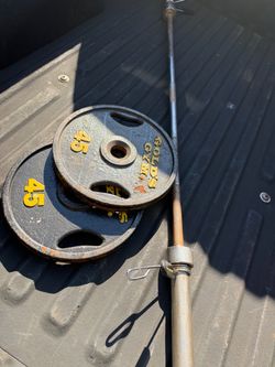 Olympic weights and bar