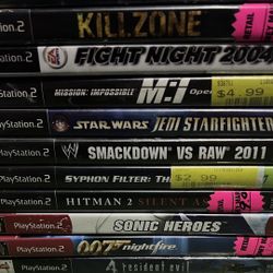 11 Ps2 Games (untested)