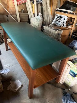 Solid massage table or exam table