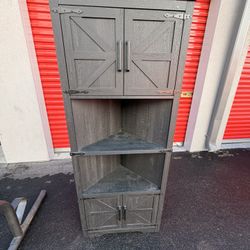 Black Pantry Cabinet Hutch