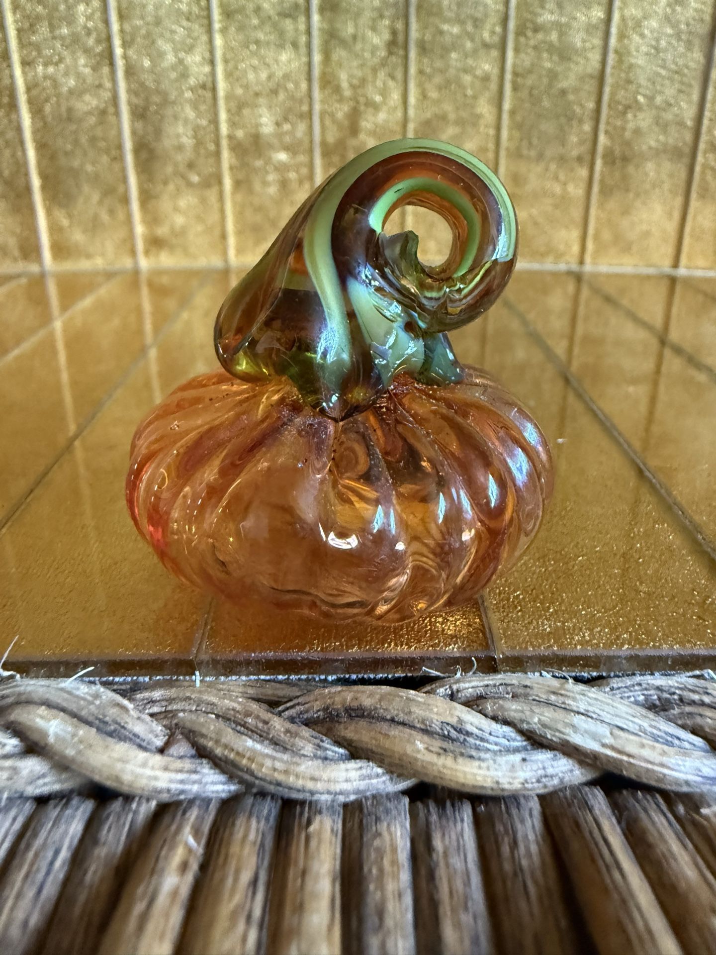 From Murano Italy Hand Blown Glass Pumpkin🎃