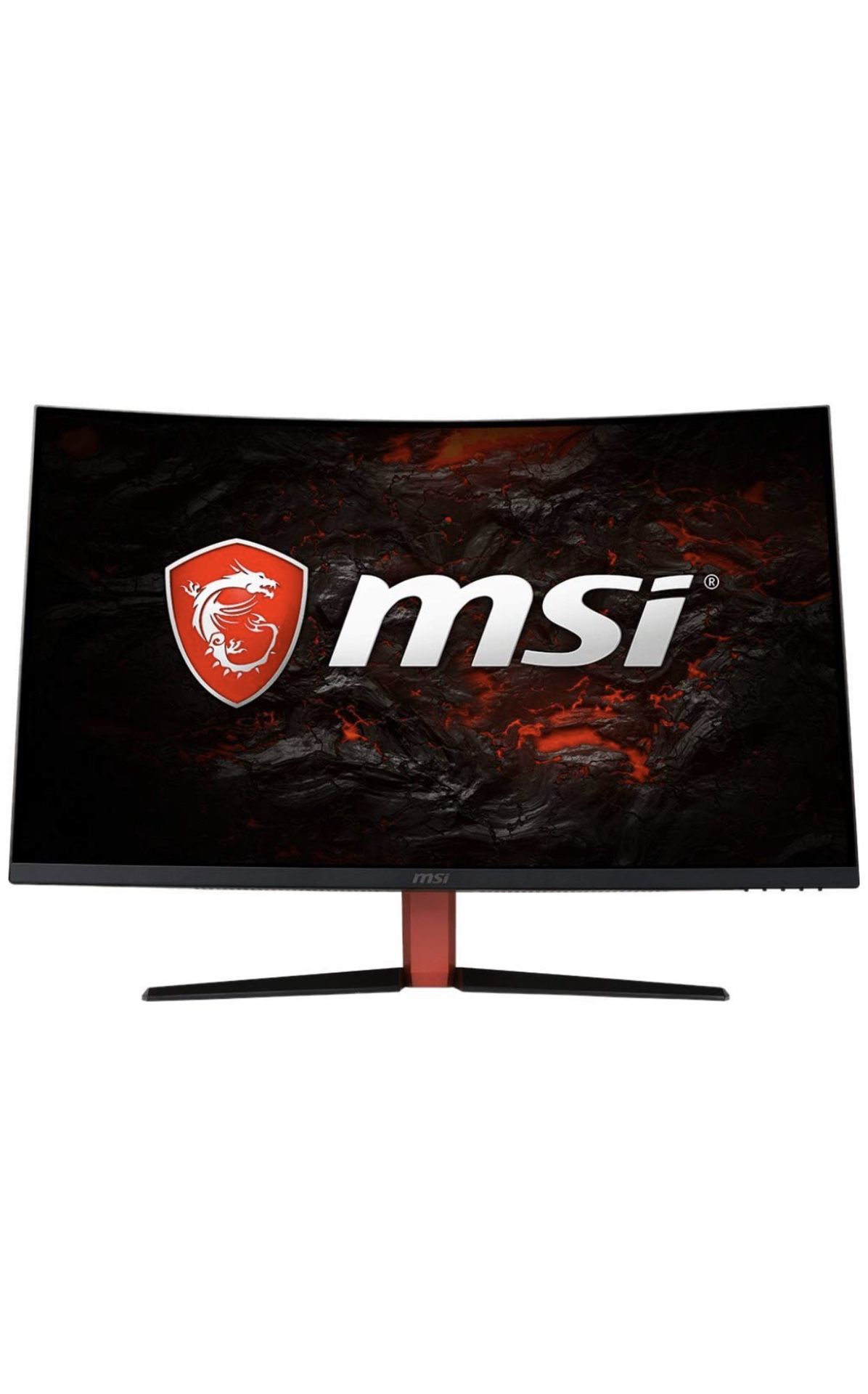 NEW MSI Full HD Gaming Red LED Non-Glare Super Narrow Bezel 1ms 1920 x 1080 165Hz Refresh Rate FreeSync 32” Curved Gaming Monitor (Optix AG32C)