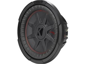 Kicker 48CWRT104 CompRT Series shallow-mount 10" subwoofer with dual 4-ohm voice coils