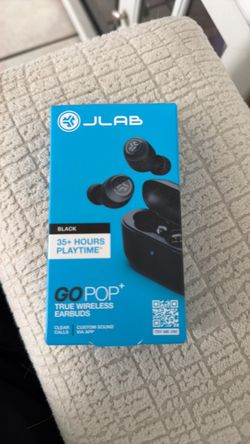 JLab Go Pop+ True Wireless Earbuds Black