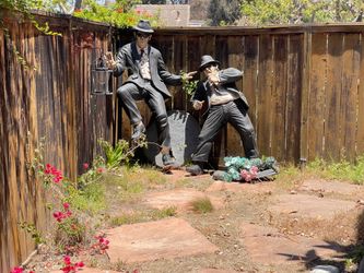 Blues brothers life size figures.