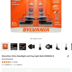 SilverStar Ultra Headlight and Fog Light Bulb 9006