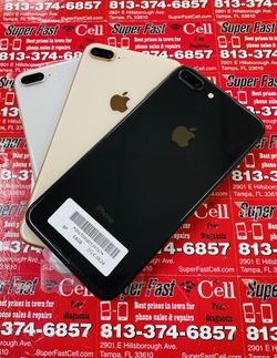 📲📲iPhone 8 Plus 64 GB factory unlocked with 30 day warranty
