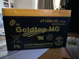 Goldtop HG 12V 8 Ah Rechargeable Battery