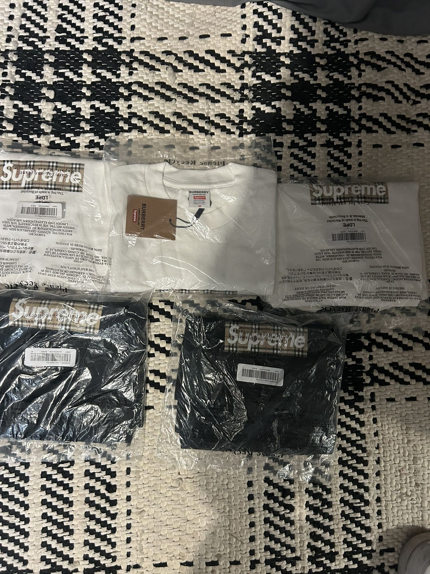 Supreme Burberry Box Logo Tee