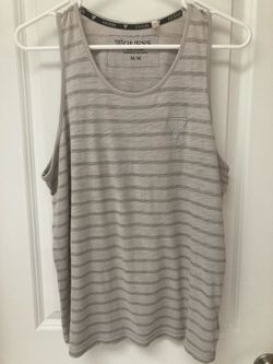 Guess Men's Striped Tank Top Medium