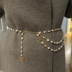 Authentic Chanel CC multi-strand chain/pearl belt Original Price $2,900