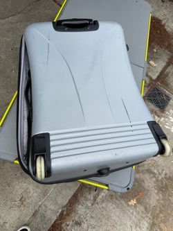 Checked suitcase