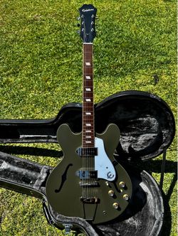 2021 Epiphone Casino Worn Olive Drab