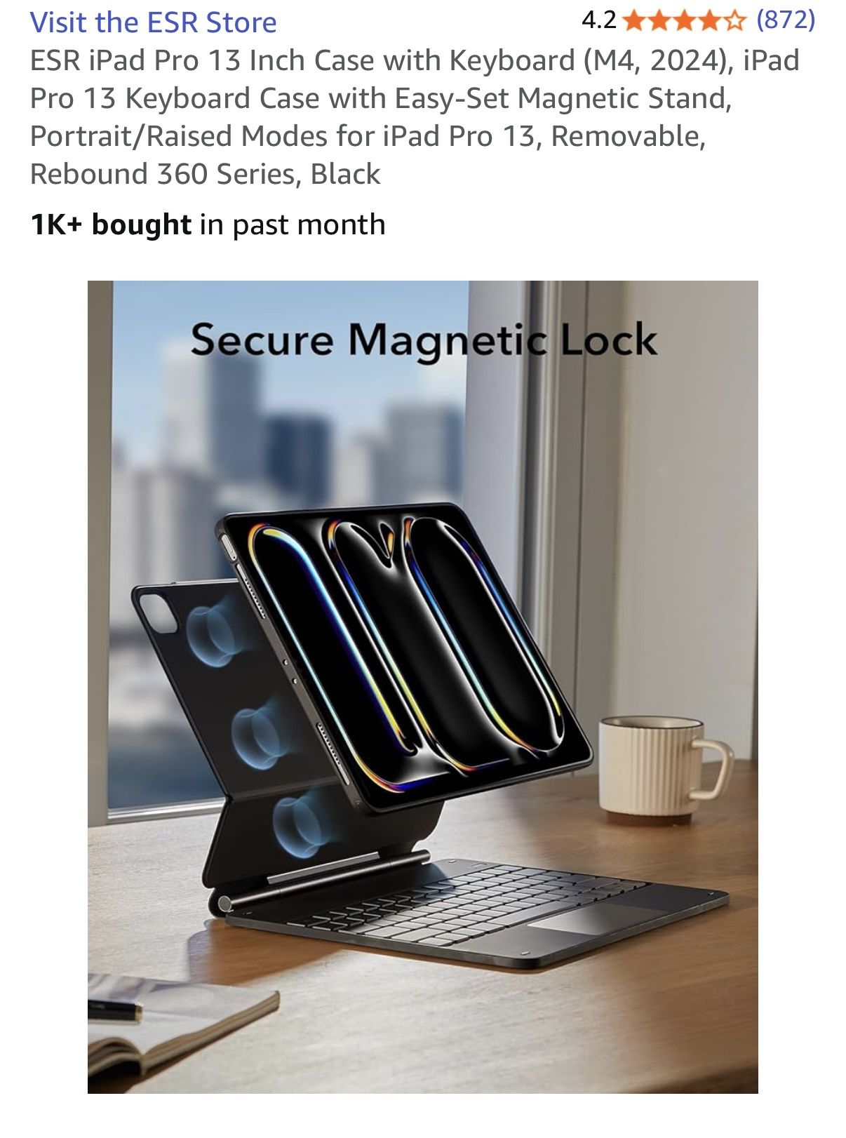 ESP Magnetic Keyboard For iPad 13 Pro