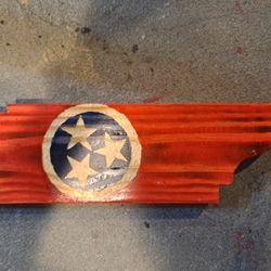 Tennessee Flag Wood Art