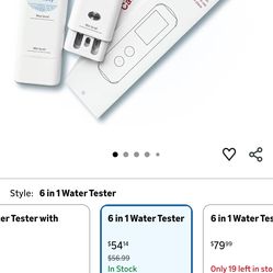 6 in 1 Digital Water Tester for Drinking Water, Portable Water Quality Tester for TOC, COD, EC, UV275, Temp, TDS Meter Digital Water Tester for Well, 
