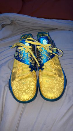 Nike KD 4 “Nerf” Basketball Shoes 🔥 Bright Blue/Yellow Size 10.5