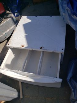 Washer And Dryer Extensions With Drawers Made Of Metal