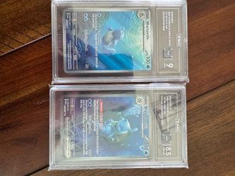Wartortle Illustration Rare TAG 9 and 151 Blastoise EX  200/165 Tag 8.5
