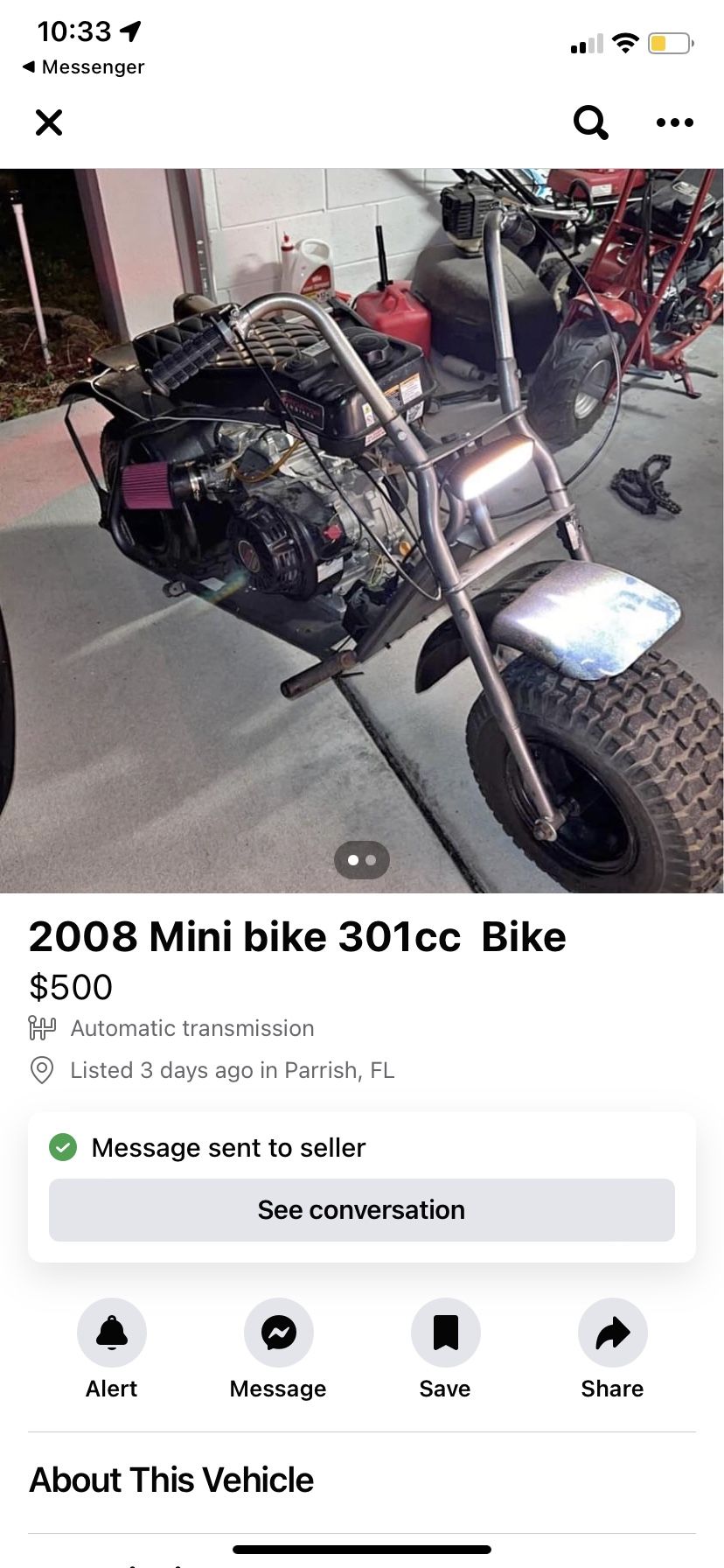 Mini Bike Coleman 301cc