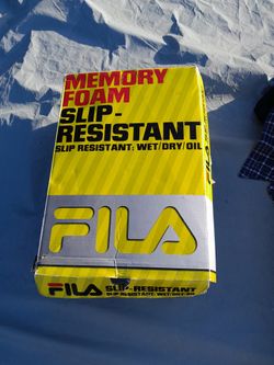 memory foam slip resistant fila size 9 mens
