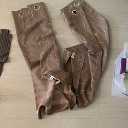 Pair Of Window Curtains.  ~44” Long 