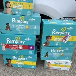 Brand New Pampers Brand Diapers 