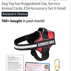 SERVICE DOG Vest & Collar Kit