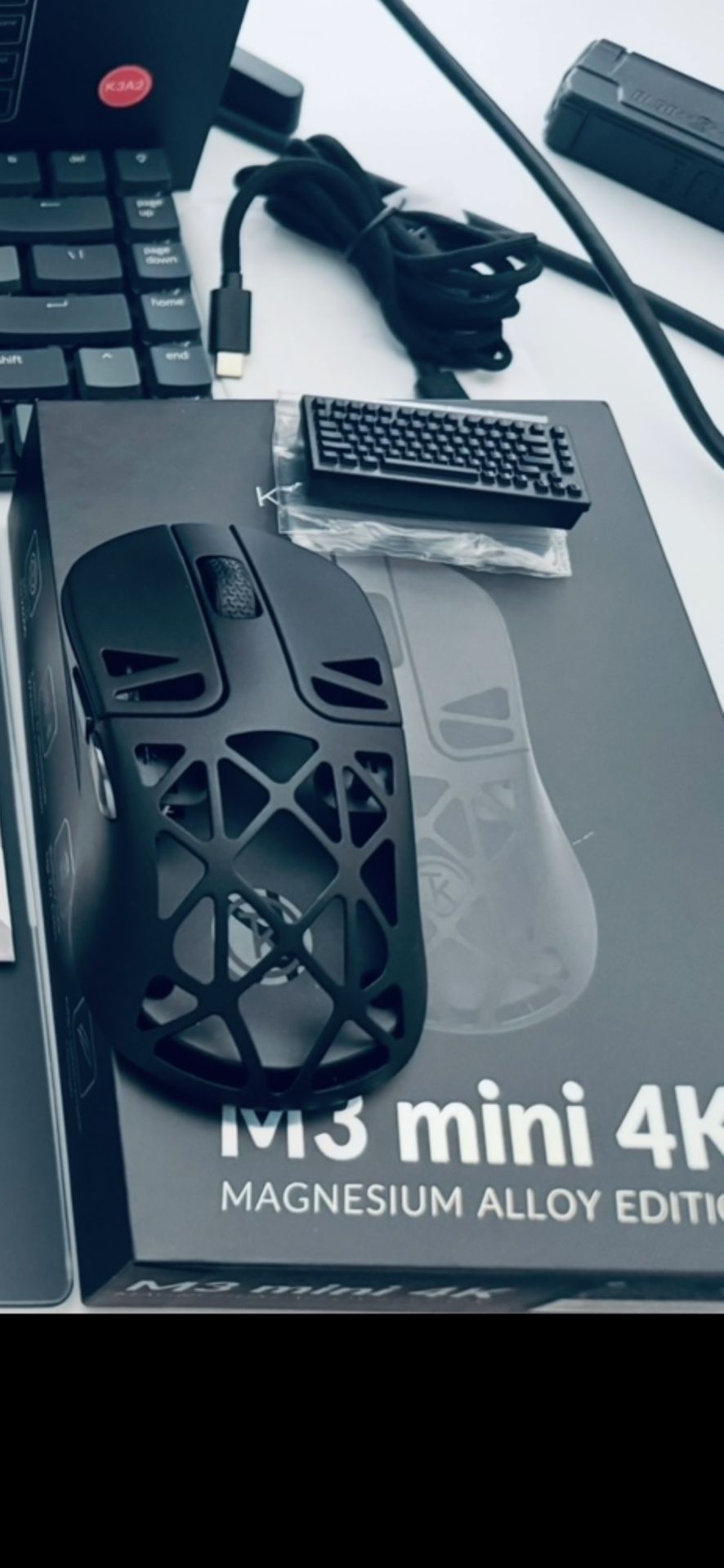 Keychron M3 Mini Metal 4K Wireless Mouse – Black Alloy