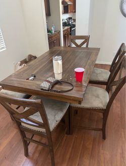 Pottery Barn Dining Table, Chair and Bench