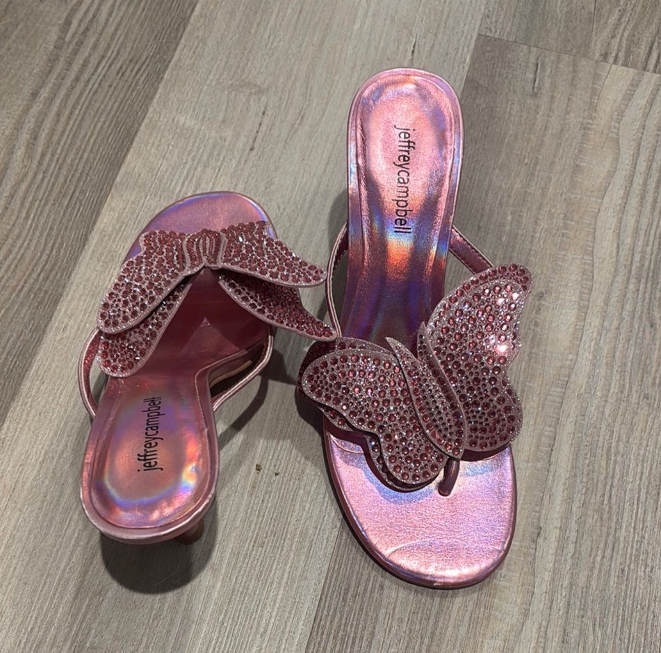 Jeffrey Campbell Pink Butterfly Kitten Heels: BEST OFFER!