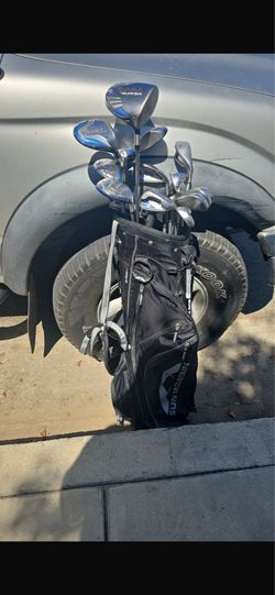 Sun mountain Golf bag with mixed drivers/irons $200!!!