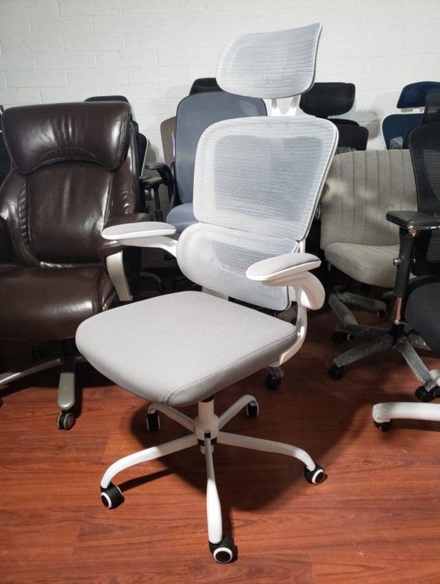 New Tralt Office Chair Ergonomic Desk Chair, 330 LBS Home Mesh Office Desk Chairs W/ Wheels, Comfortable Gaming Chair, High Back Office Chair for Long