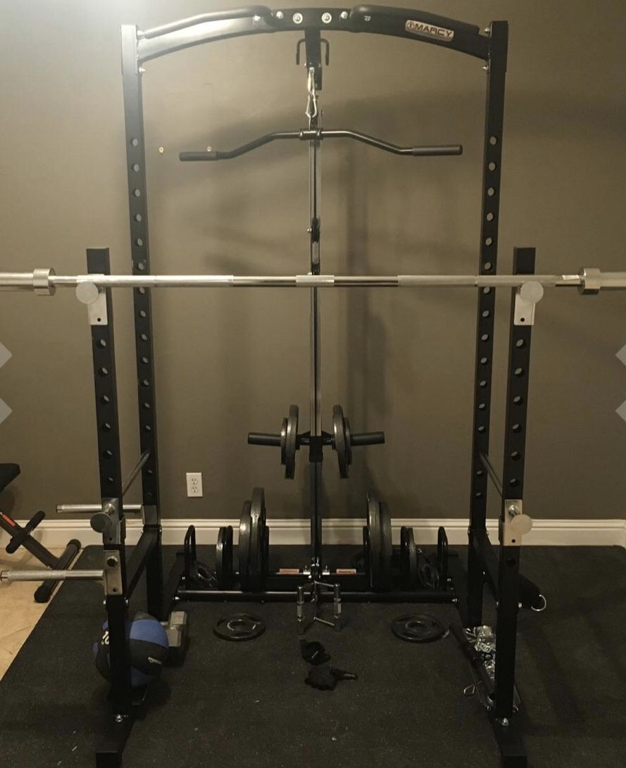 Power Rack/ Bench Press/ Squat Rack /Lat Pulldown/Tri-Bic/Pull-up Bar/Multi-Functional/ Adjustable Hight/*NEW** MAKE ME AN OFFER*