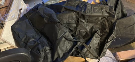 For canopy- Large Black Polyester Duffel Bag