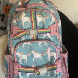 Pottery Barn Unicorn roller Backpack